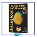 DISCUSFOOD TURKEY HEART GRANULATE 1,5mm 230gr - Alimentazione Premium per Discus con Cuore di Tacchino